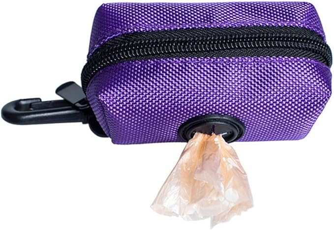 Pet Waste Bag Storage Pouch Portable Dog Poop Bag Holder Leak-resistant Outdoor Garbage Pouch for Dog Walks and Pet Supplies Random Color