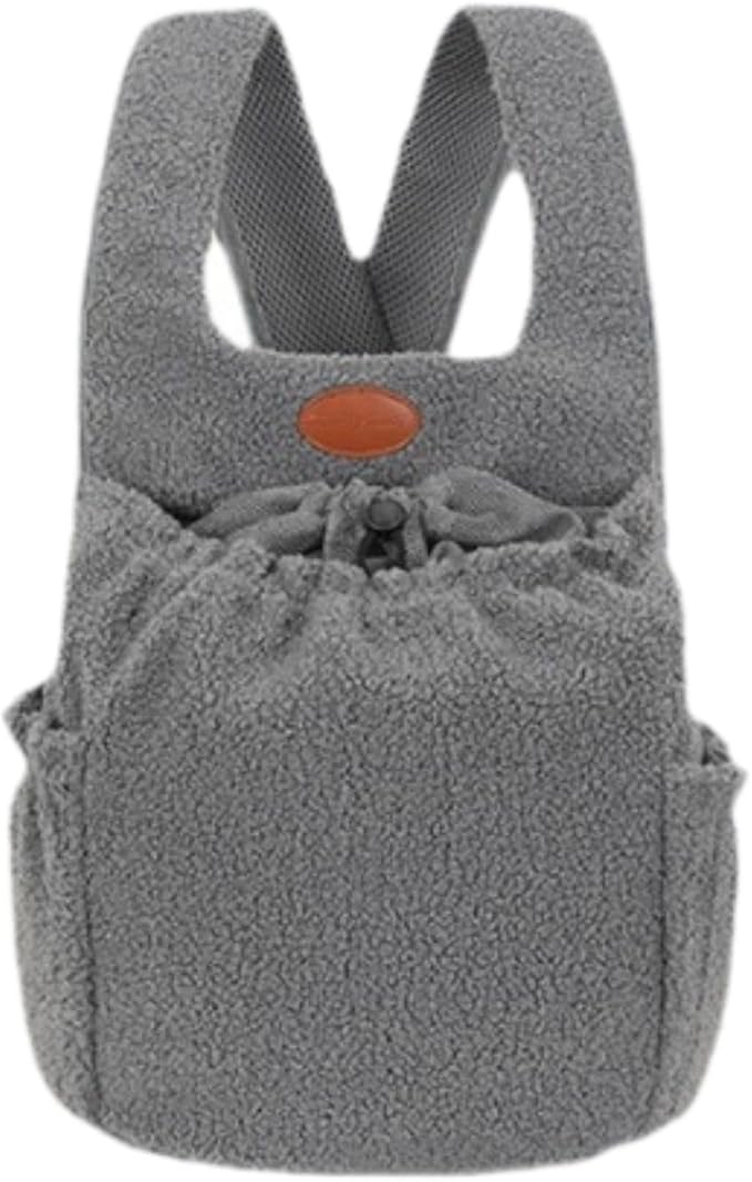 Pet Carrier Backpack Small Unique Portable Pet Supply, Dog Front Pack Kitten for Camping Outdoor, Gray