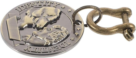 Amosfun Pet Id Tag and Cat Identification Engraved Metal Pendant with Backside Round Dog and Anti-Lost Identification in Pet Supplies