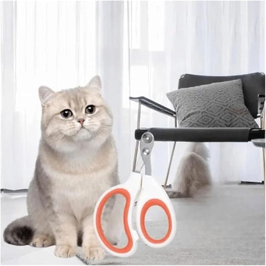 Professional Stainless Steel Cat Nail Clippers for Small Dogs and Cats - Pet Grooming Claw Trimmer(1pcs)