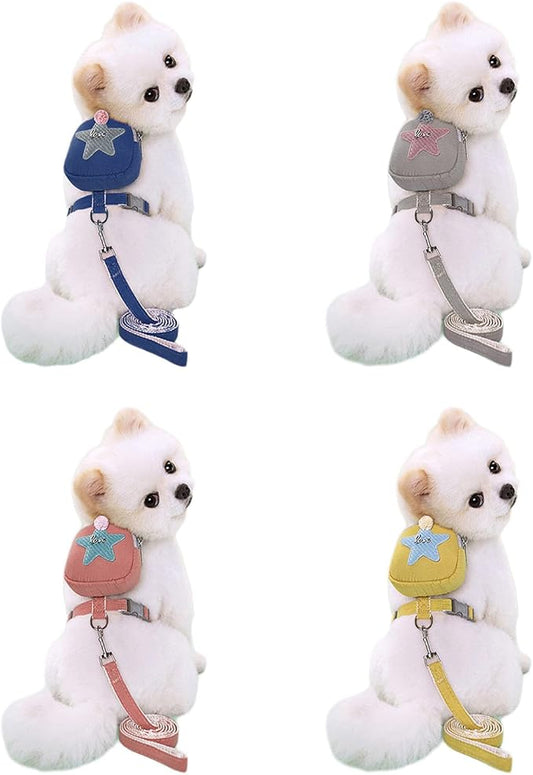 Dog Training Backpack Cute Saddles Bag and Leash for Traveling Travel Camping Camping Dog Saddles Bag Supplies Pet Backpack for Supplies