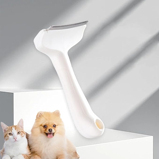 Pssopp Cat Supplies Plastic Pet Hair Grooming Brush Dog Deshedding Tool for Short Medium Cats Horses Rabbits Pet Deshedding Comb, Comb