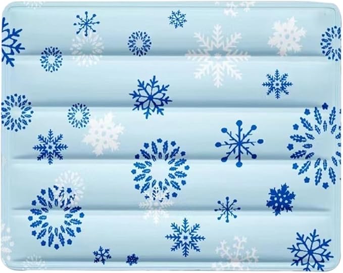 Pet Ice Mat Dog Summer Cushion Bed Sleeping Floor Cooling Supplies Nest for(Light Blue,60 45cm)