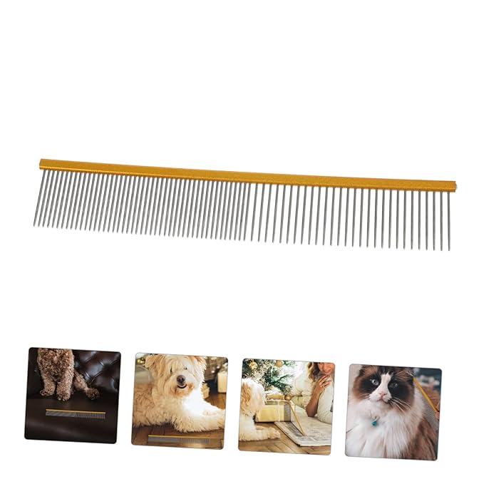 TOYANDONA Grooming Cat Comb Reusable Wear-resistant Compact Portable for Household and Travel