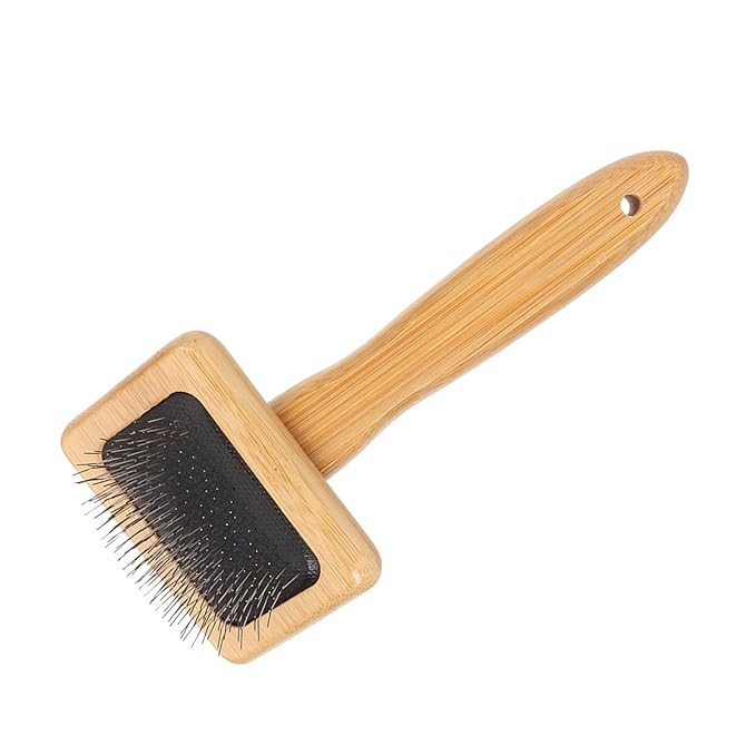 Smoother Brush, Quick Brush, Smooth Curves, Bamboo Macrame Comb, Finely Polished with Cat Hole (S)