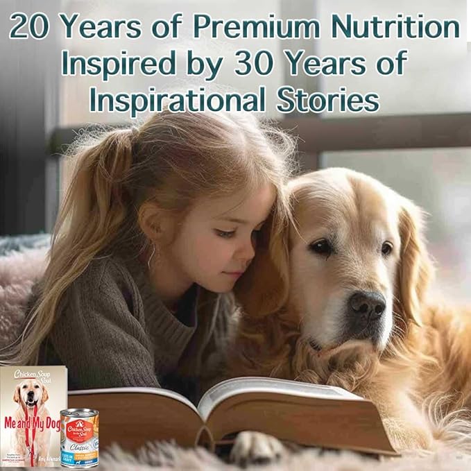 Chicken Soup for The Soul All Natural Premium Adult Wet Dog Food, Real Meat First Ingredient, No by-Products, Chicken, Brown Rice & Vegetables Cuts in Gravy, 13oz (Pack of 12)