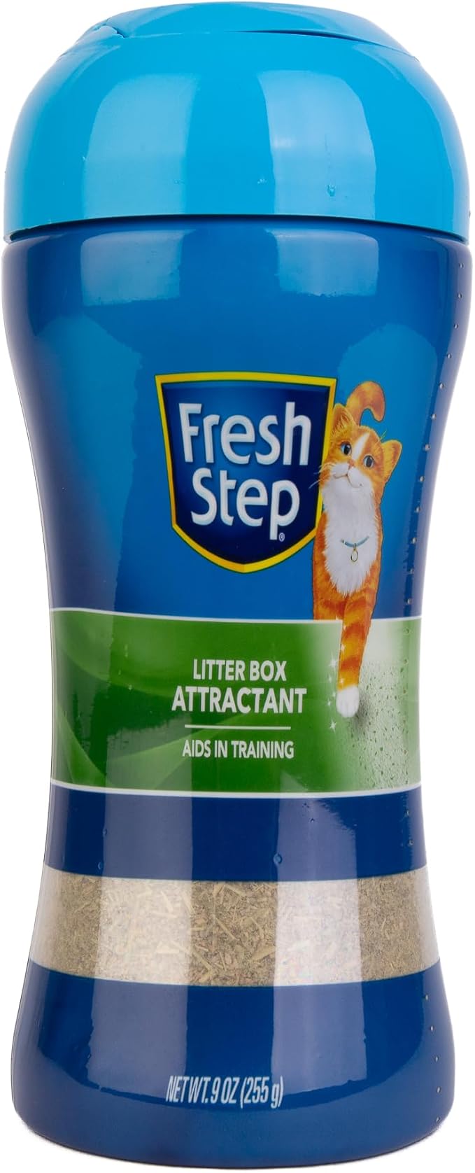 Fresh Step Litter Box Attractant Powder, Cat Litter Training Aid to Encourage Litter Box Use, Herbal Blend Additive Works with Any Litter Type for Cats and Kittens, No-Mess Sprinkle Bottle, 9 Ounce