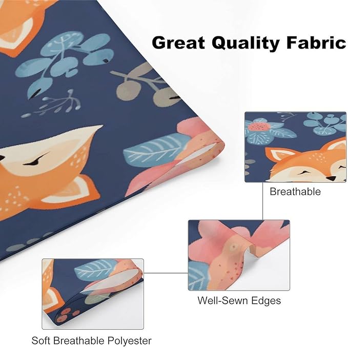 Dog Bandana Spring Pet Scarf Adjustable Triangle Cute Animal Fox Flower Printing Dog Bib Washable Polyester Puppy Bandana for Small Medium Large Dogs Cat Birthday Party Supplies