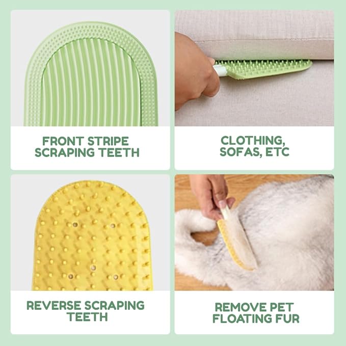 Cat Tongue Comb, 2025 New Cat Brushes for Indoor Cats Cat Hair Brush for Long Haired Cats, Cat Grooming Brush Cute Ice Cream Cat Fur Remover Comb for Cats Grooming (A-1PC)