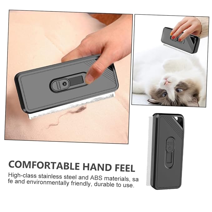 Milisten Dog Cat Hair Grooming Comb Comfortable Handle Daily Pet Supplies for Hair Removal