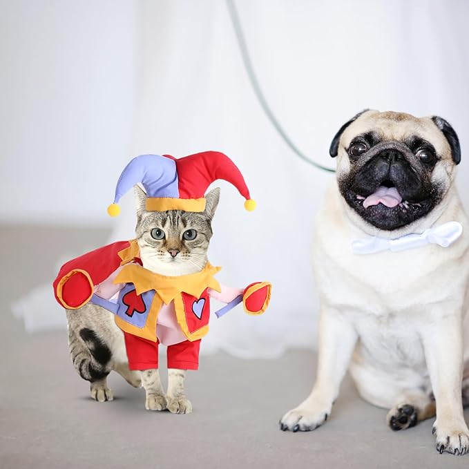 KESYOO Cartoon Lovely Dog and Cat Costume Set, Wear-Resistant Pet Hat Decor with Stand-up Design, Washable Large Size Pet Accessory for Dog Supply and Cat Dress