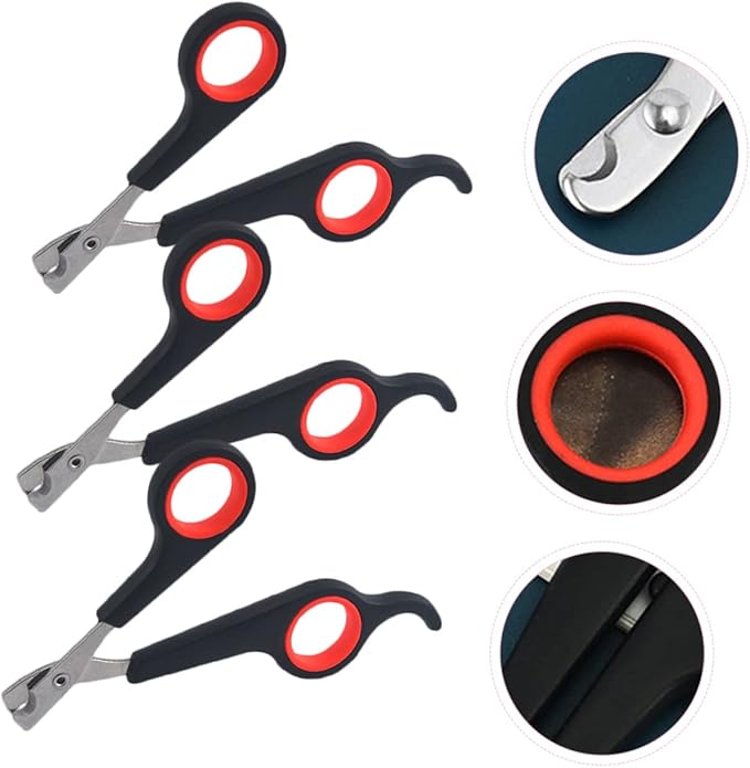 BESPORTBLE 9pcs Professional Pet Nail Clippers Ergonomic Trimmers for Cats and Dogs Non- Handle to Use for Home Grooming