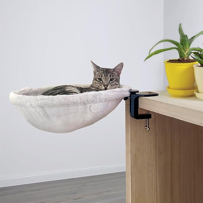 | Green Replacement Fabric only for Cat Desk Bed - Soft Faux Fur Fabric Supports up to 50lbs | Pet Couch | Elevated Bed