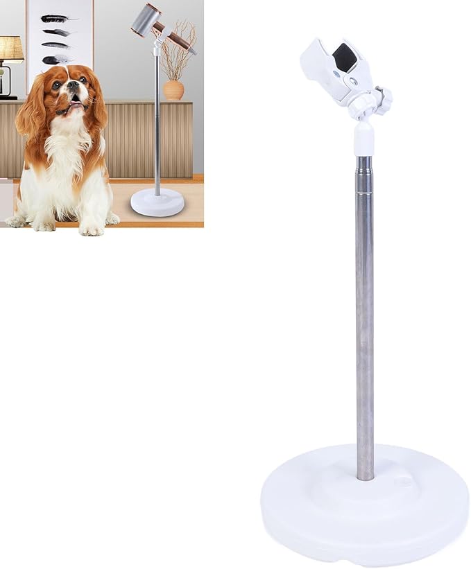 Adjustable Dog Hair Dryer Stand, Pet Grooming Hair Dryer Holder with Stable Base, Multifunctional Blow Dryer Stand for Home and Salon Use
