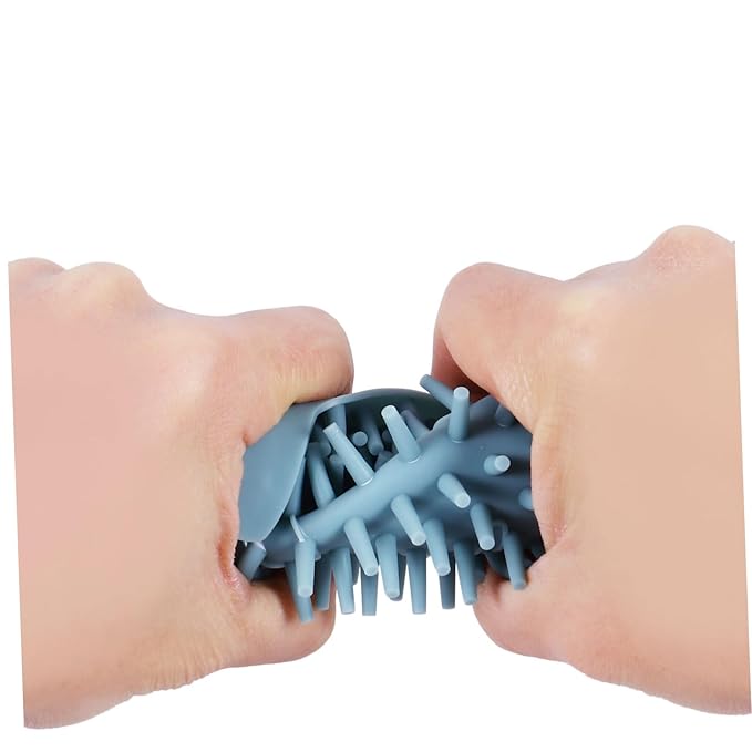 Toyvian Silicone Cat Massage Comb Grooming Brush for Corners Mild Friction Design for Gentle Massaging Easy to Soft Bristles for for Loose Hair Removal