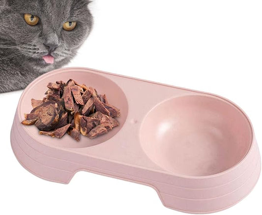 Genérico Cat Bowls for Food and Water | Macaron Elevated Double Dog Bowls, Dog Bowl for Food for Non-Slip Bowl for Small Pets