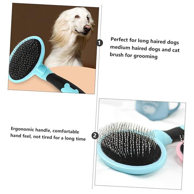 Toyvian 1Pc Cat Grooming Brush Pet Cleaning Tool for Cats Removes Loose Hair Tangles Dander Comfortable Massager for Cats Durable Cat Hairbrush