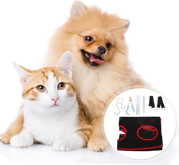 1 Set Nail Trimming Tools Cat Grooming Hammock Dog Grooming Hammock Pet Grooming Tools Kitten Grooming Hammock Cat Grooming Helper Pet Grooming Hammock Sandwich Breathable Mesh