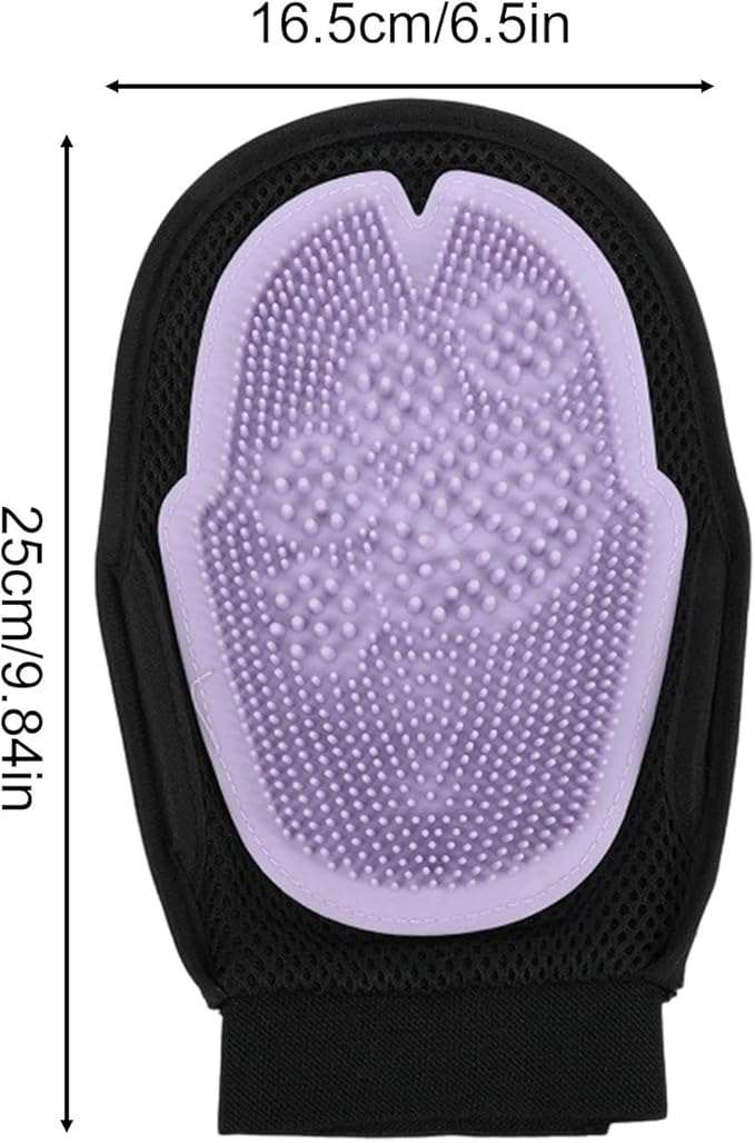 Pet Grooming Gloves, Dog Brush Glove, Soft Comb Design, Combing Mitts to Shedding, Bath Supplies Pet Massaging and Grooming,