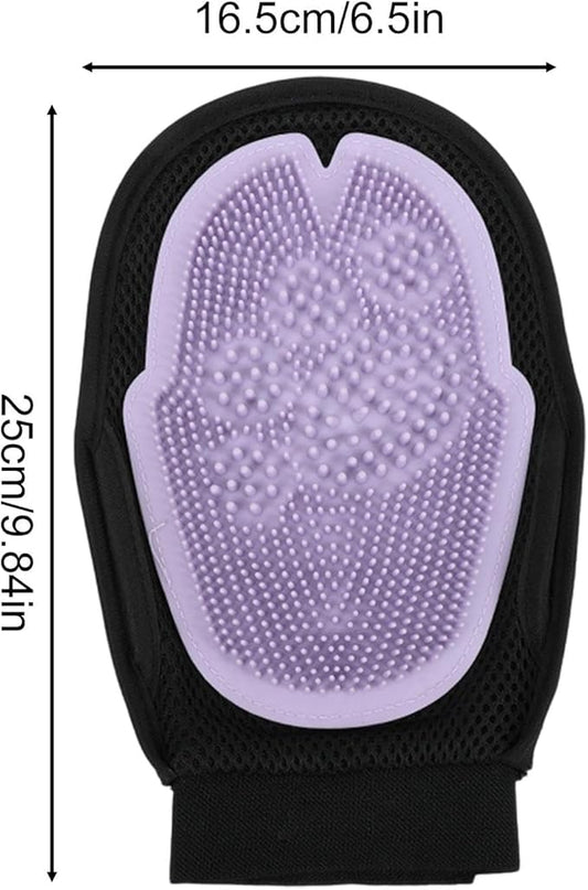 Pet Grooming Gloves, Dog Brush Glove, Soft Comb Design, Combing Mitts to Shedding, Bath Supplies Pet Massaging and Grooming,