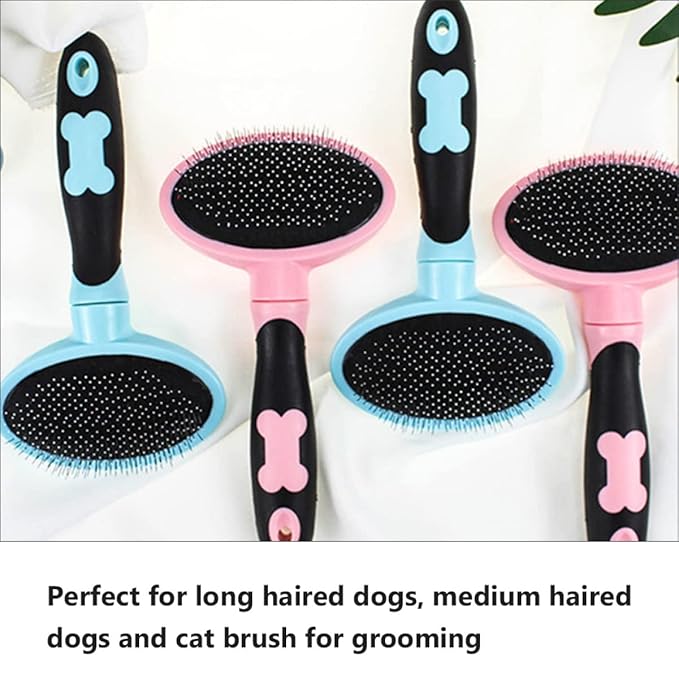 1Pc Ergonomic Cat Grooming Brush Lightweight Cat Hair Comb for Shedding Cleaning Tool Comfortable Grip for Kittens and Cats Premium Quality Pet Supplies