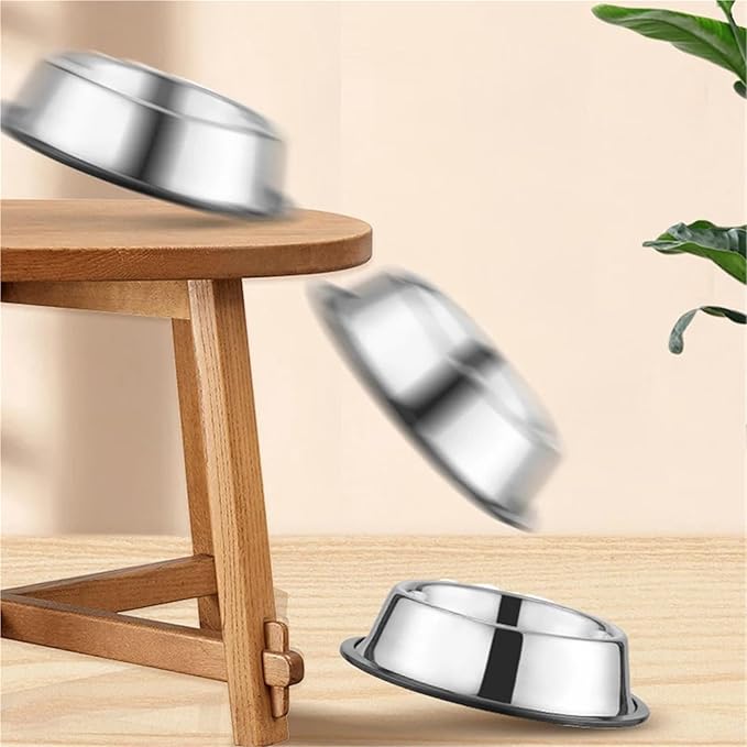 Stainless Steel Pet Dog Bowl Stainless Steel Feeder Skidproof Anti-ant Shape Cat Dog Bowls Food Accessories Pet Supplies 6 Sizes(34cm)