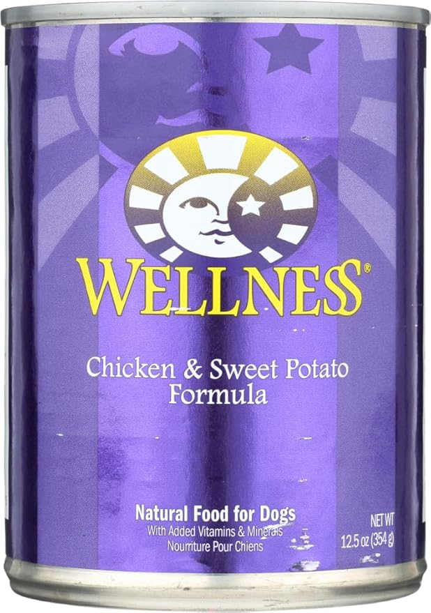 WELLNESS DOG FOOD CHKN & SWT POTATO, 12.5 OZ