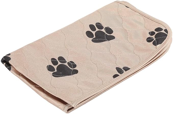 Reusable Dog Pee Pad, Absorbent Pet Urine Mat for Dogs and Cats, 4 - Layer Machine Washable Mat with Barrier for Hard Floors, Print Design in (40 * 60cm)