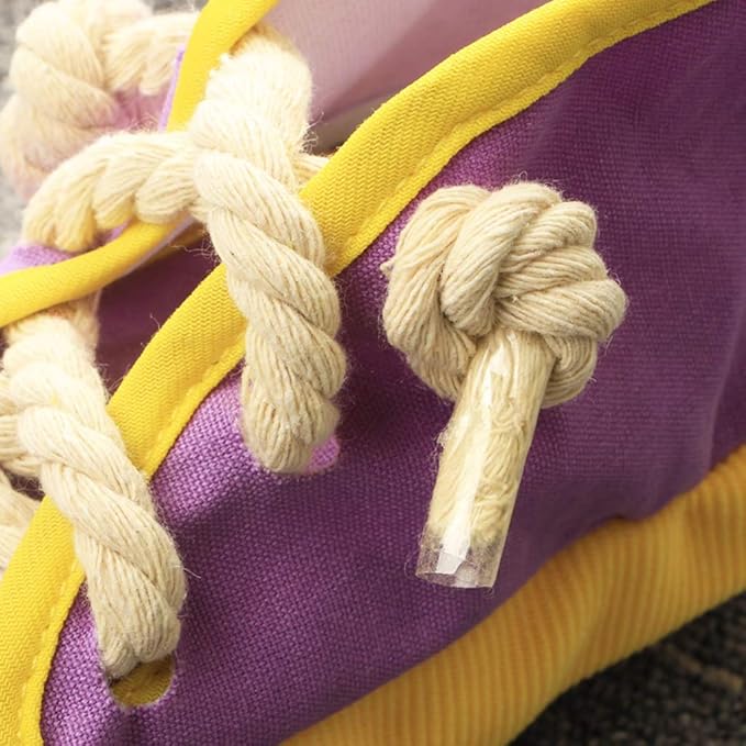 Dog Plush Squeak Stuffed Puppy Chew Toy Pet Supplies Shoe-Shape Toy