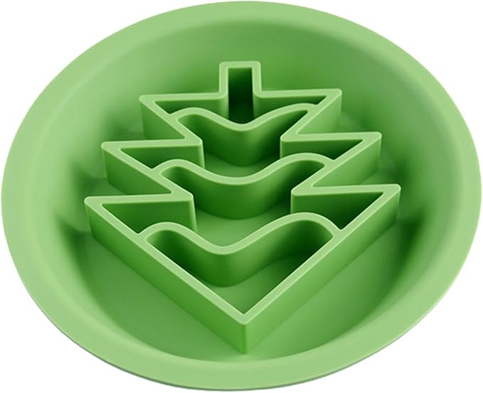 Slow Feeder Dog Bowl, Dog Feeder | Cute Christmas Theme Silicone Slow Feeder Dog Bowl | Pet Feeding Supplies, Dishes for Dogs
