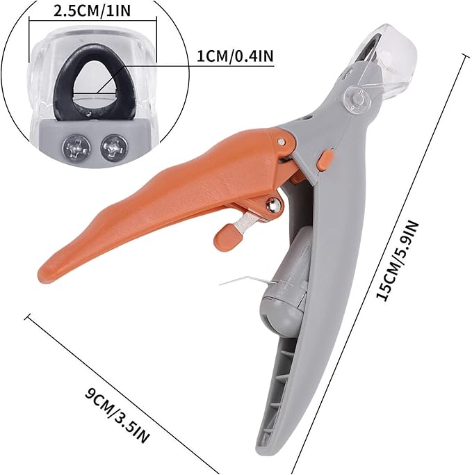 Zerodis LED Light Pet Nail Clipper High Density Ti Steel Vane/Wing for Cats Dogs Rabbits Cat Cleaning Grooming Supplies