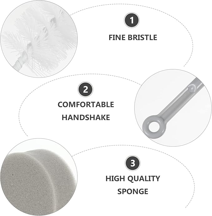 Mipcase 9 Pcs Dog Cat Water Fountain Cleaning Set Pet Drinking Dispenser Brush Cup Cleaner for Pet Water Fountain