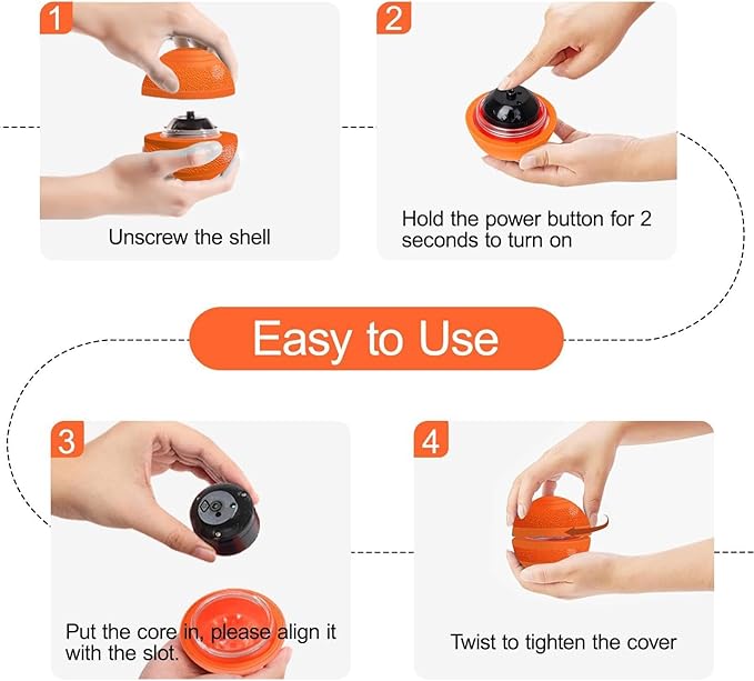 Moving Dog Ball - Rechargeable Pet Supplies,Bouncing & Rolling Ball Dog Toy | for Play Exercise Boredom Relief Stimulation Indoor Outdoor Home Apartment
