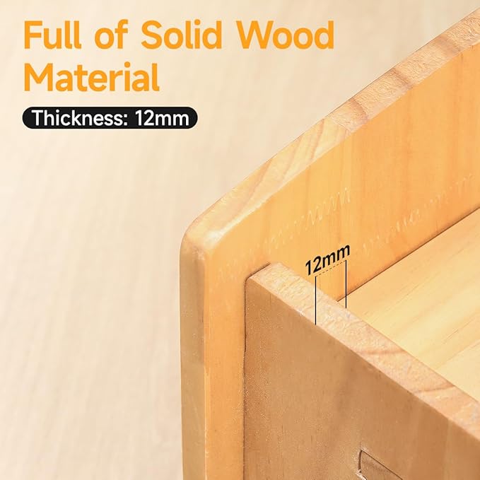 Wooden Cat Bed-Wooden Indoor Pet Bed for Cats, Dogs, Rabbits, Kittens and Small Animals Without Mattress，Easy Assembly