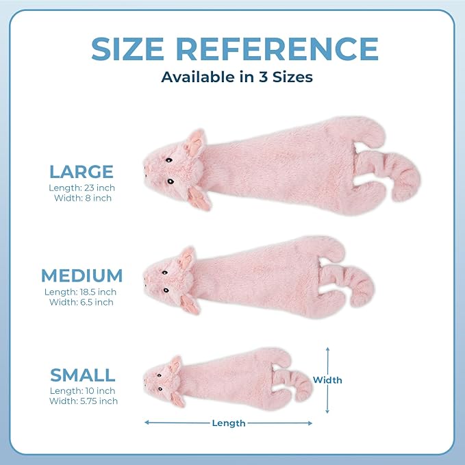 Best Pet Supplies Squeaky Dog Toys with Soft Durable Fabric for Small, Medium and Large Pets Interactive Toy for Indoor Play, Supports Active Biting and Play - 1Wild Duck, Pig, Large