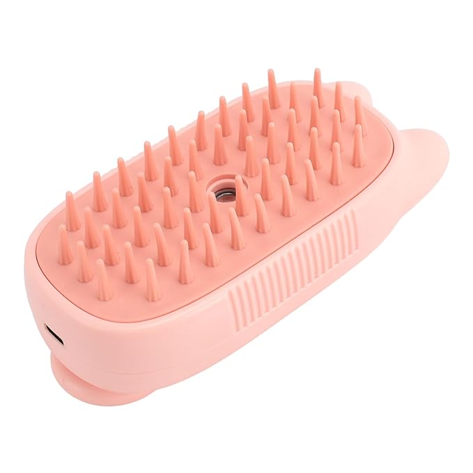 aqxreight Cat Mist Brush Multifunctional One Click Spray Shedding Bath Brush Pet Steam for Cats Dogs Grooming Supplies Pink It Must Problems Tool Pet Knots Mist Knots Solve (Pink)
