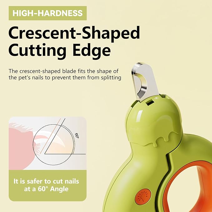Pet Nail Clippers for Small Animals – Razor Sharp Claw Trimmer with LED Light for Safe Grooming – Professional Nail Trimmer for Cats Kittens Small Dogs Rabbits Birds Guinea Pigs Ferrets Hamsters