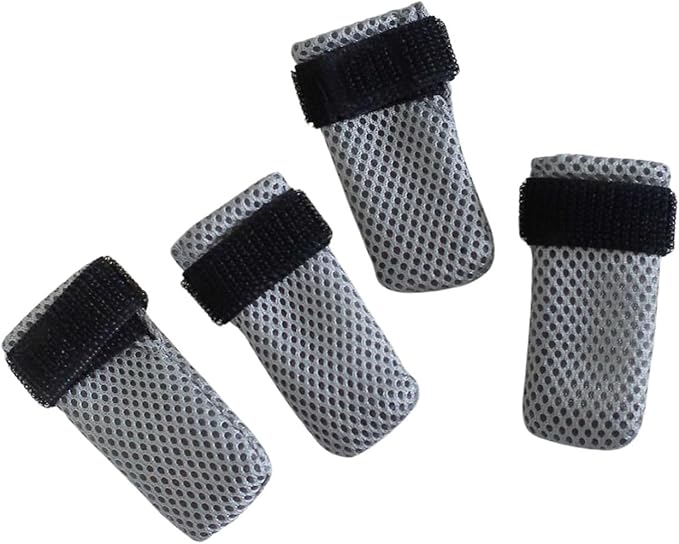 Cat Boots,Dog Boot for Injured Paw,Breathable Mesh Cat Claw Protectors Anti Scratch for Cutting Nails_XL(Gray)