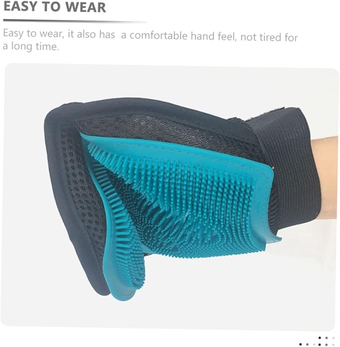 Pet Grooming Gloves Double Sided Brush for Cats and Dogs Comfortable Massage Glove for Removal and Grooming for Bathing and Everyday Use