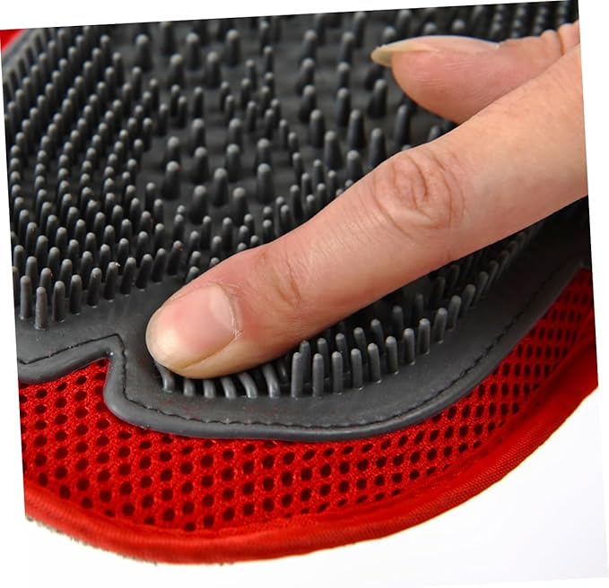 Sosoport Large Dog Grooming Glove Gentle Cleaning and Deshedding Tool PET Hair Brush Glove for Cats and Dogs Waterproof Skin-Friendly Easy to Use