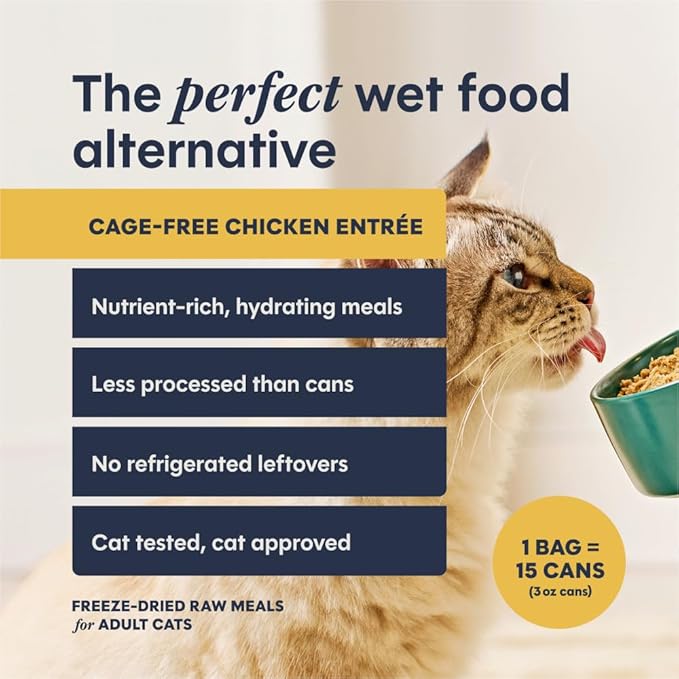 Instinct FreshDried Pates, Freeze Dried Cat Food, Grain Free - Cage-Free Chicken Entrée, 13 oz. Bag