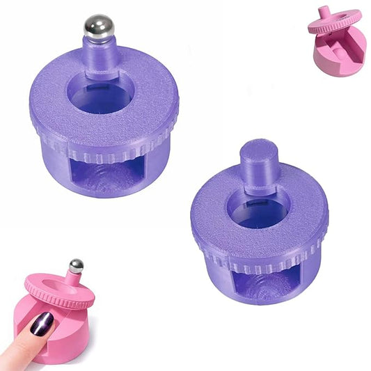 2Pcs Rotating Cat Eye Magnet, 2026 Magnetic Nail Tool, Beginner Friendly 5D Magnet Cateye, Uniform Magnetic Force and Excellent Light Absorption, Can Easily DIY Glossy Cat Eye Effect (2E-Mix)