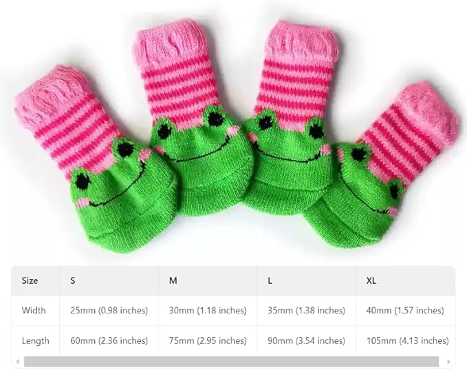 Cat Grooming Socks – Protective Mesh Foot Sleeves for Bathing, Nail Trimming & Vet Visits – Anti-Scratch & Breathable Design (Frog Foot Cover [Non-Slip],L（Max Diameter of Paw 1.97 inches）)