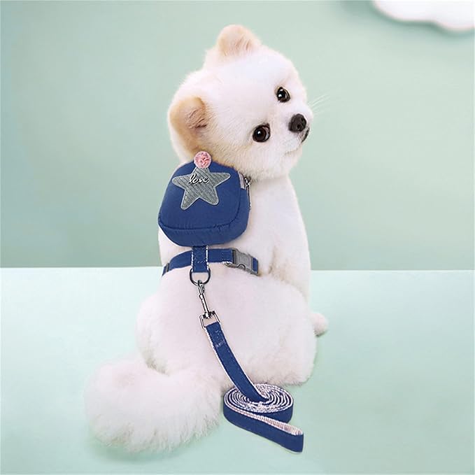 Dog Training Backpack Cute Saddles Bag and Leash for Traveling Travel Camping Camping Dog Saddles Bag Supplies Pet Backpack for Supplies