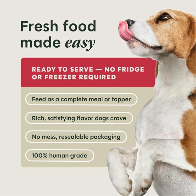 Instinct Freshly Crafted Meals, Dog Wet Food or Topper - Grass-Fed Beef, 11 oz. Carton