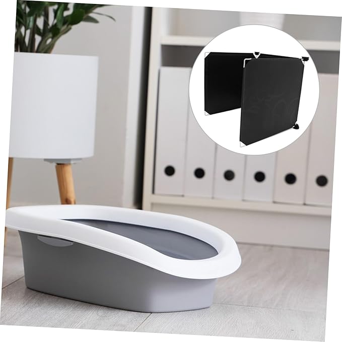 YARNOW 3pcs Cat Litter Box Splash Guards Litter Pan for Easy Cleanup Fit Enclosure for Preventing Cat Toilets Design