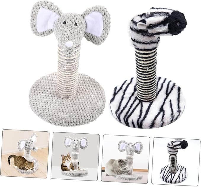 IMIKEYA 2pcs Cat Scratching Posts Kitten Climbing Frame with Wear-Resistant Sisal Rope Small Indoor Scratcher for Daily Use