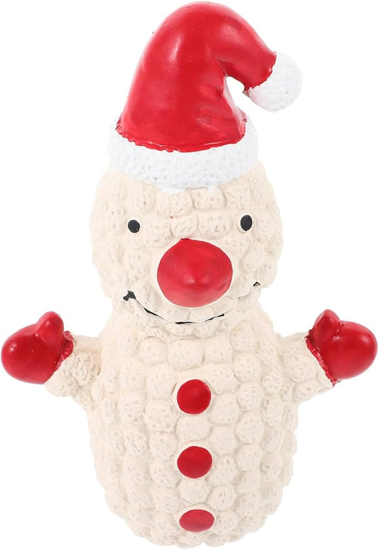Outanaya Christmas Latex Squeaky Dog Snowman and Santa Interactive Chew for Outdoor Play Training Puppy Pet Supplies