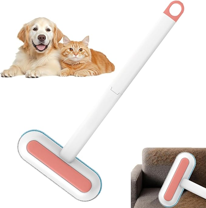 Cat Hair Remover Brush for Carpet | Electrostatic Pet Grooming Supplies - Window Screen Cleaning Brush - for Dog Owners Office Car Clothes Bedding Sheets Carpets Sofas Apartment Mattress