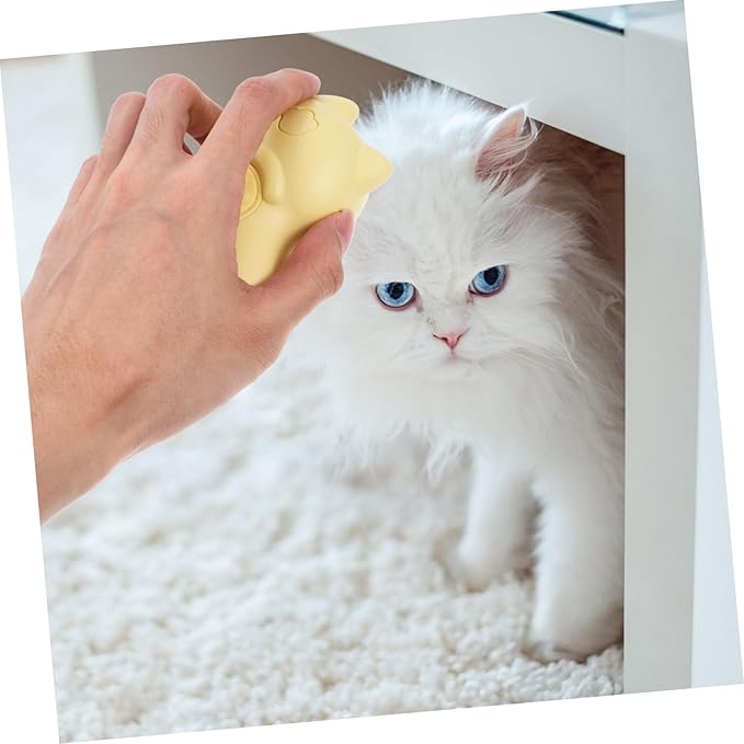 Rechargeable Cat Grooming Brush with Steam Technology Pet Hair Massage Cleaning Tool for Indoor Cats Gentle Bristles for Spa-like